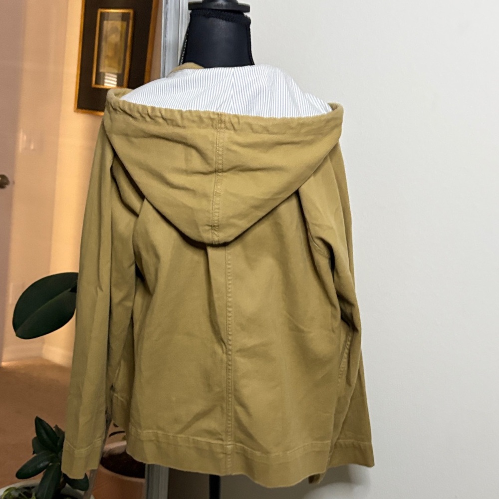 FREE ASSEMBLY Stylish Tan Hooded Trench Coat for Women - Picture 5 of 10